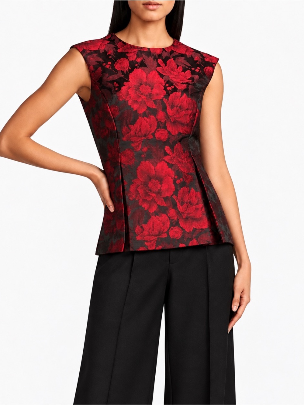 Preston & York Georgia Brocade Blouse Vest